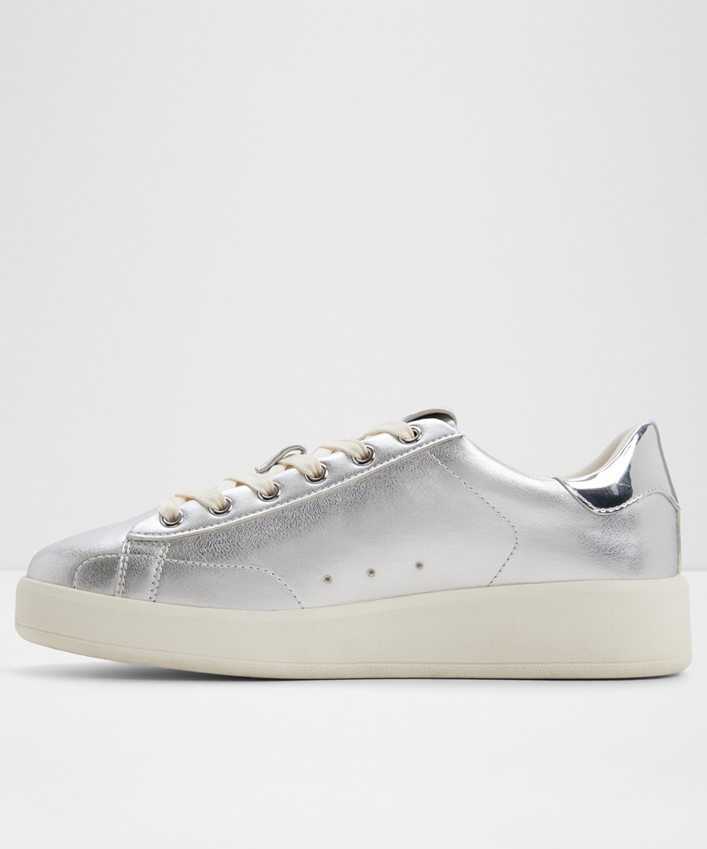 Zapatillas deportivas de mujer con punta redonda - Aldo - Plata Plata-4
