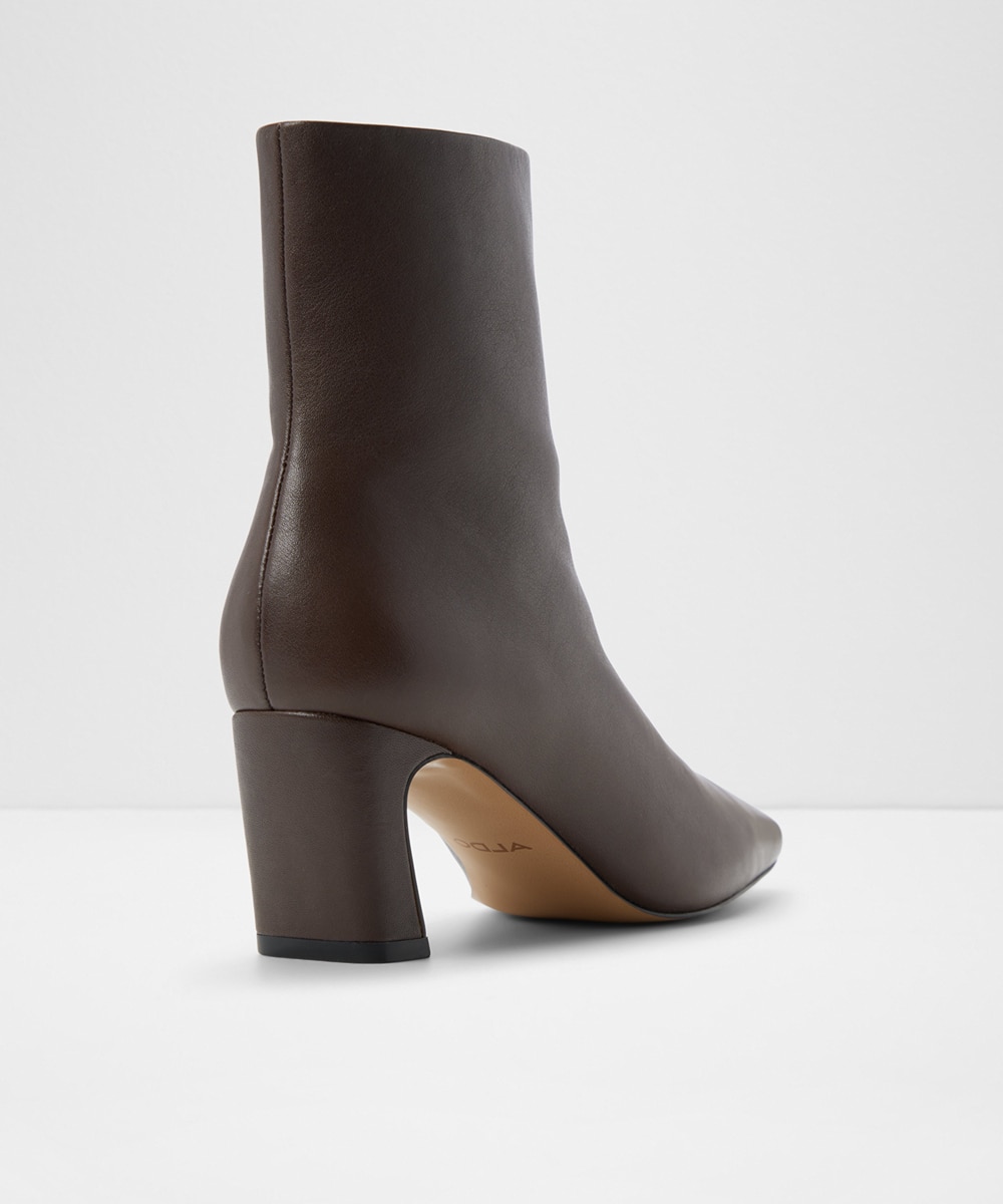 Botines básicos de mujer con punta cuadrada - Aldo - Marrón Marrón-2