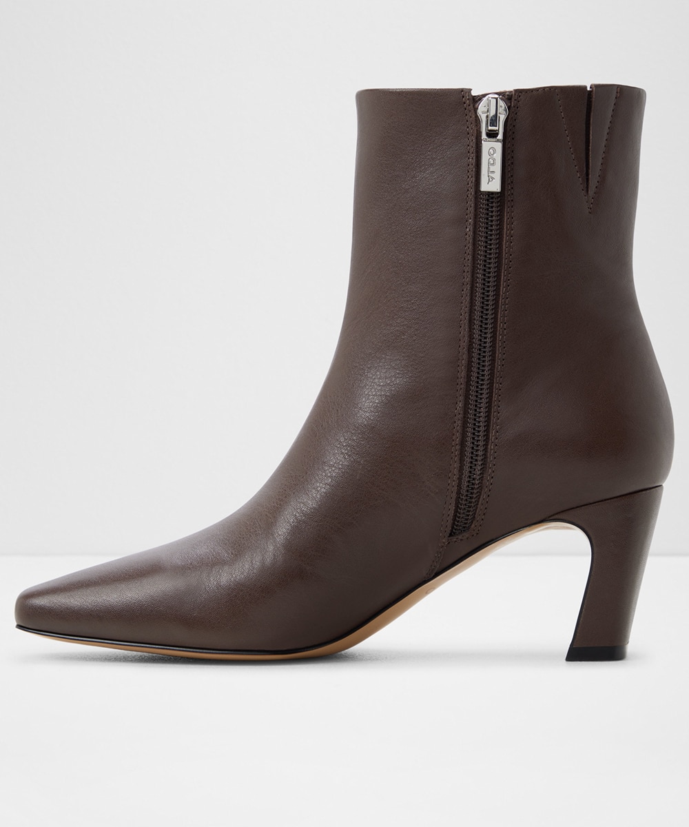 Botines básicos de mujer con punta cuadrada - Aldo - Marrón Marrón-5