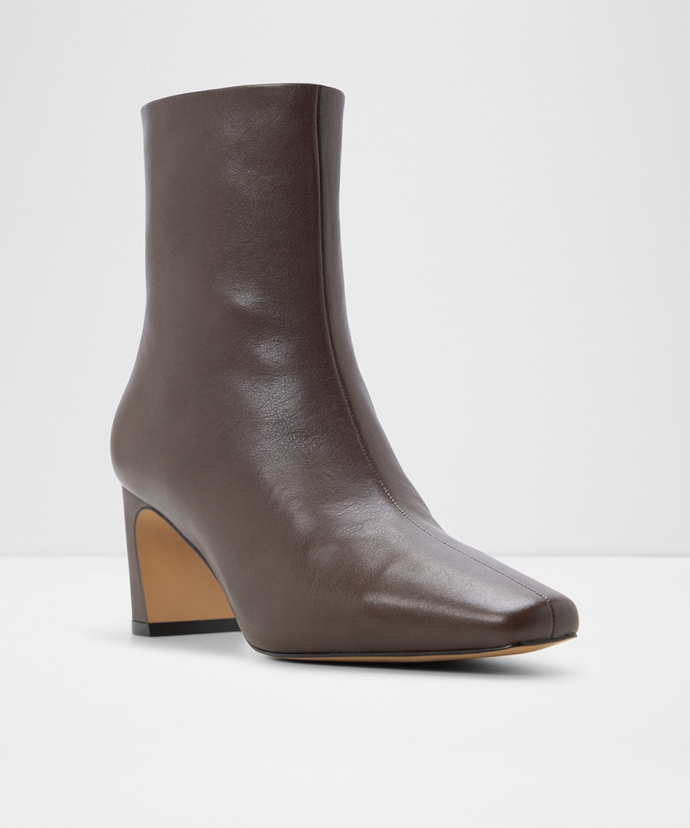 Botines básicos de mujer con punta cuadrada - Aldo - Marrón Marrón-3