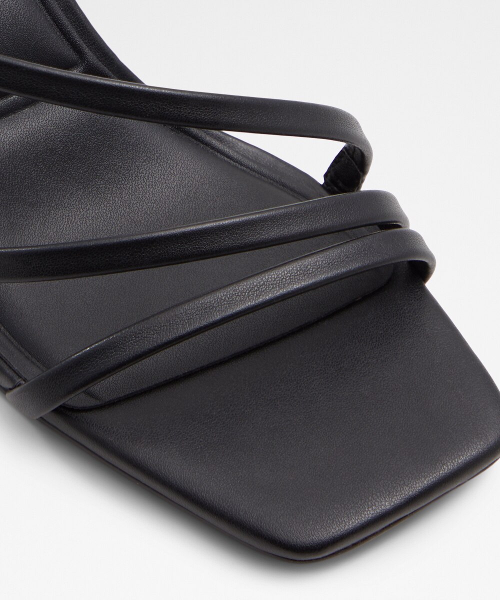 Sandalias de tacón de mujer con punta cuadrada - Aldo - Negro Negro-5
