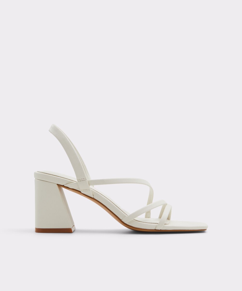 Sandalias de tacón de mujer con punta cuadrada - Aldo - Blanco Blanco-1