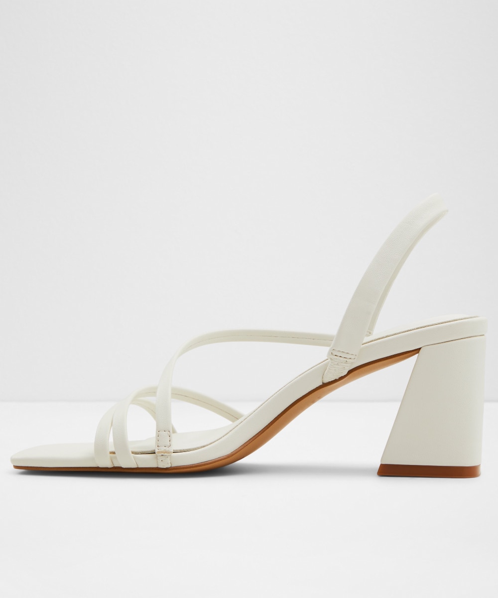 Sandalias de tacón de mujer con punta cuadrada - Aldo - Blanco Blanco-2