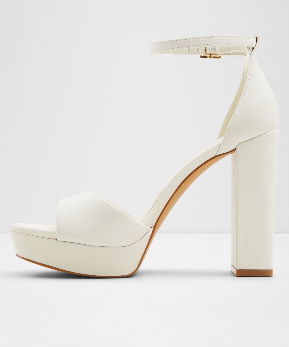 Sandalias de tacón de mujer con punta redonda - Aldo - Blanco Blanco-2