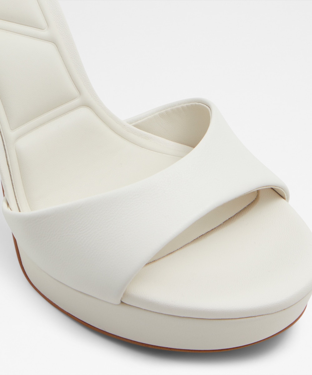 Sandalias de tacón de mujer con punta redonda - Aldo - Blanco Blanco-5