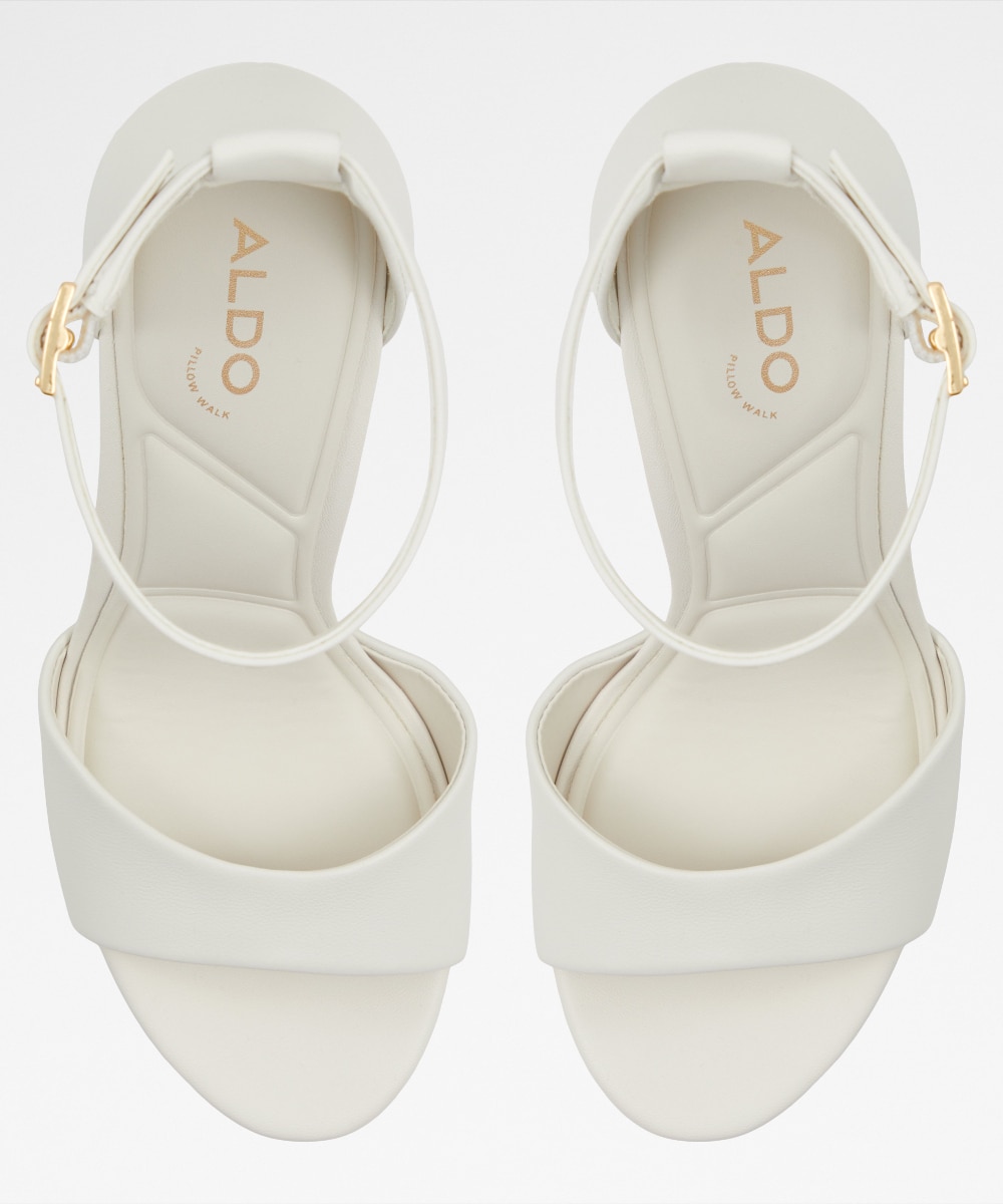 Sandalias de tacón de mujer con punta redonda - Aldo - Blanco Blanco-6