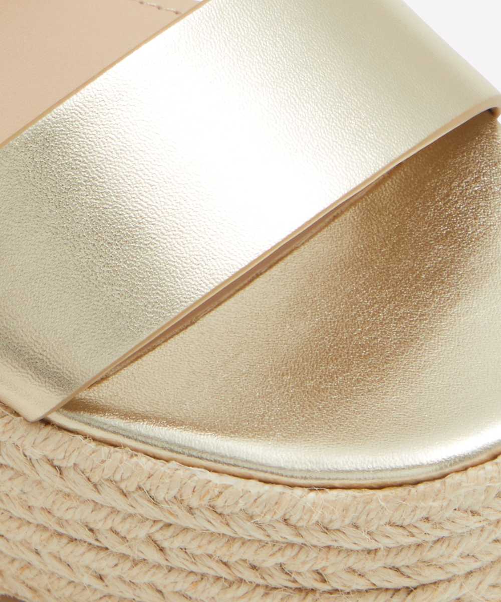Sandalias de tacón de mujer con punta redonda - Aldo - Oro Oro-7