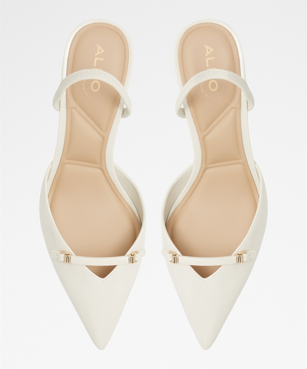 Imagen 3 de Zapatos de salón de mujer con punta de punta - Blanco Blanco