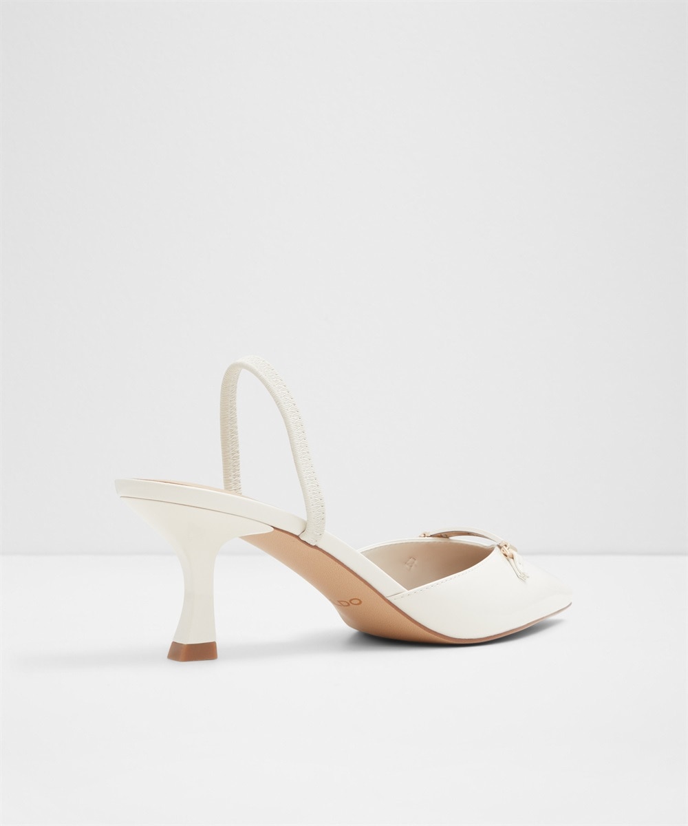 Imagen 2 de Zapatos de salón de mujer con punta de punta - Blanco Blanco