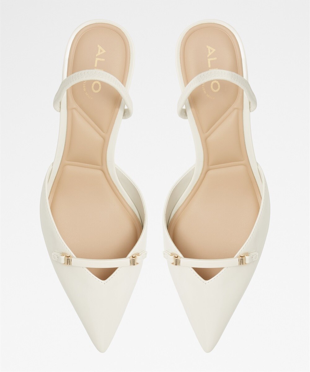 Zapatos de salón de mujer con punta afilada - Aldo - Blanco Blanco-3