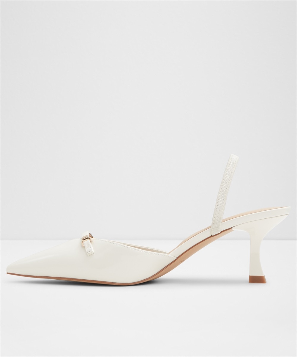 Zapatos de salón de mujer con punta afilada - Aldo - Blanco Blanco-4