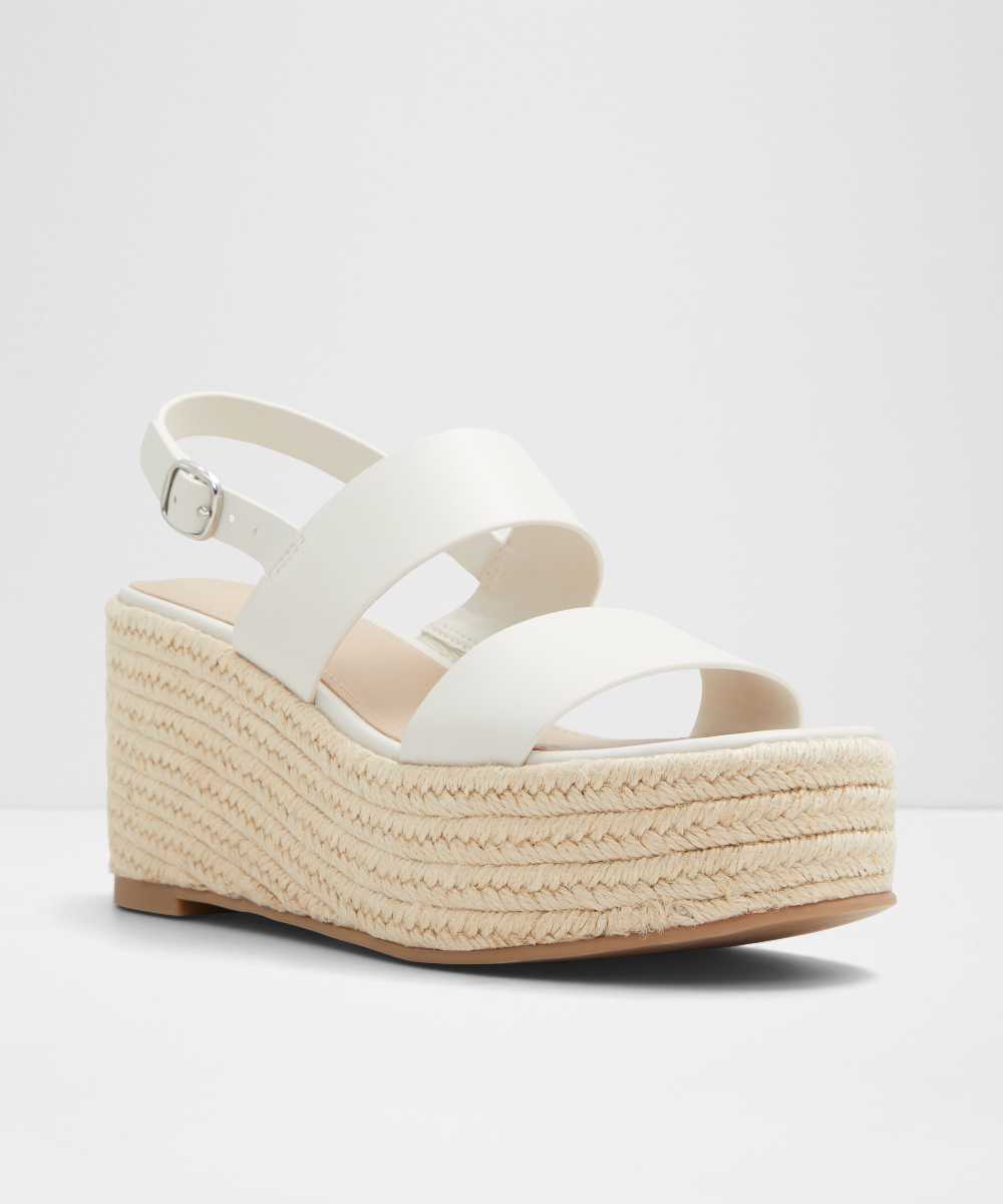 Sandalias de tacón de mujer con punta redonda - Aldo - Blanco Blanco-4