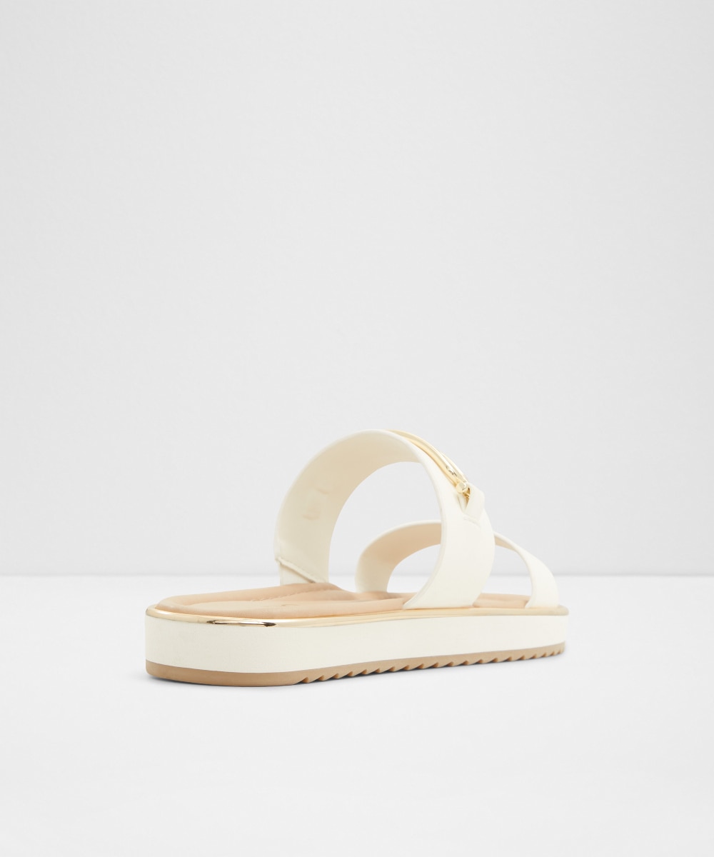 Sandalias planas de mujer con punta redonda - Aldo - Blanco Blanco-3