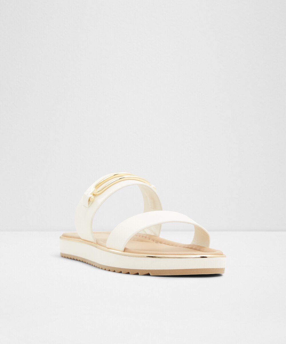 Sandalias planas de mujer con punta redonda - Aldo - Blanco Blanco-4