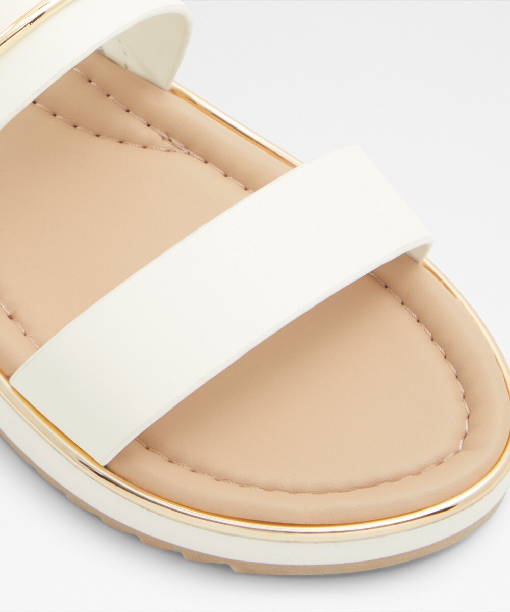 Sandalias planas de mujer con punta redonda - Aldo - Blanco Blanco-5