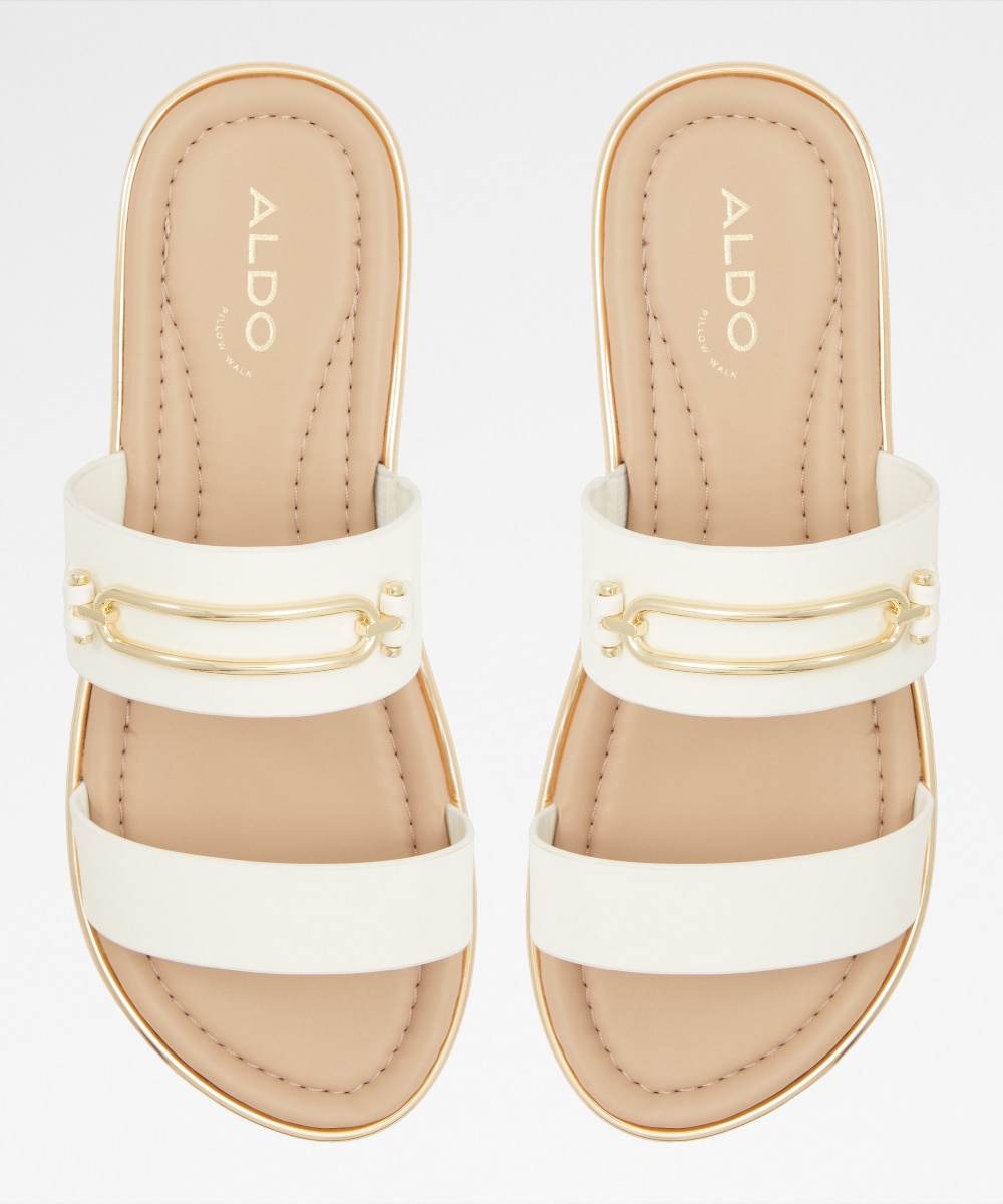 Sandalias planas de mujer con punta redonda - Aldo - Blanco Blanco-6