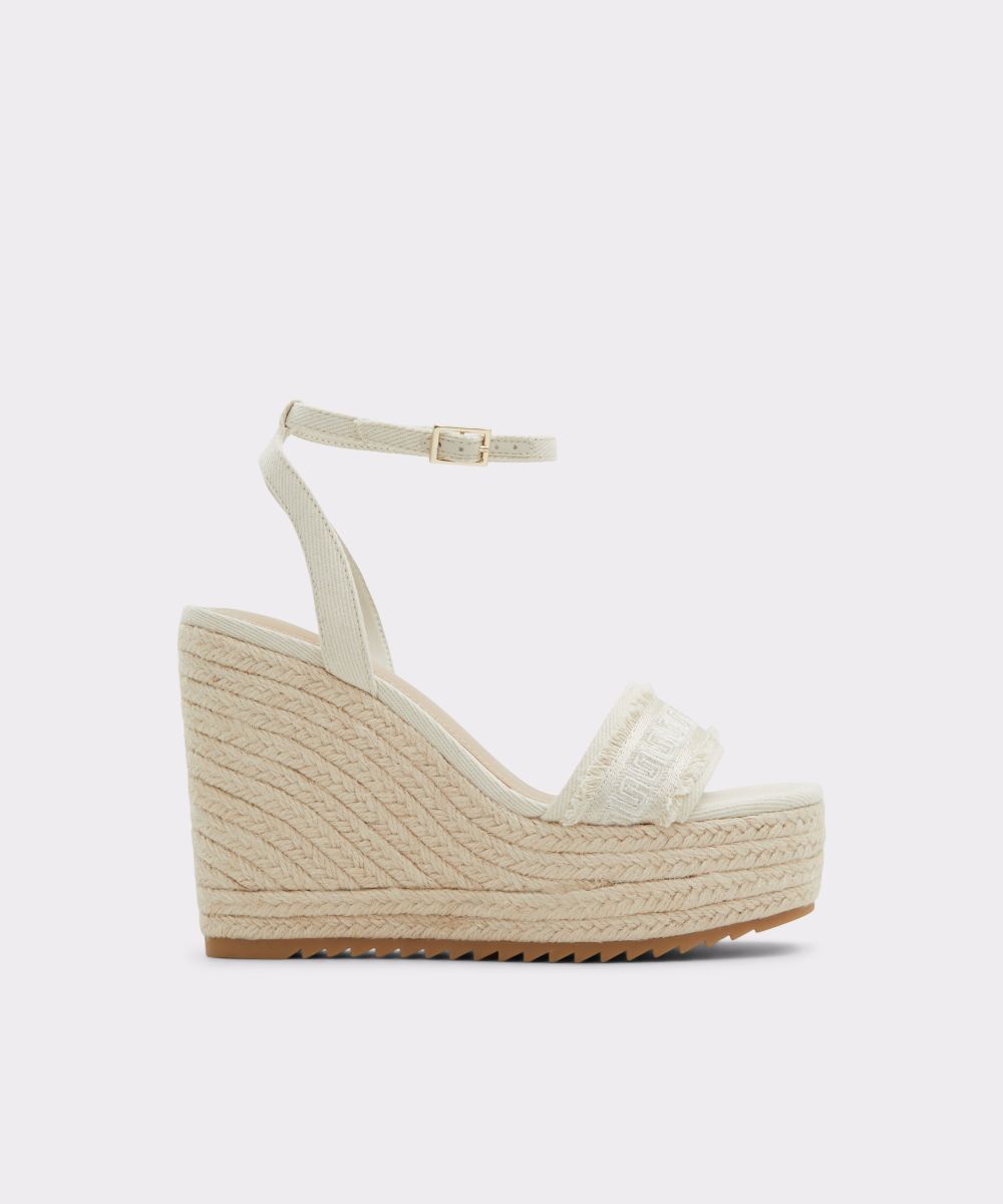 Sandalias de cuña de mujer con punta cuadrada - Aldo - Crudo Crudo-1