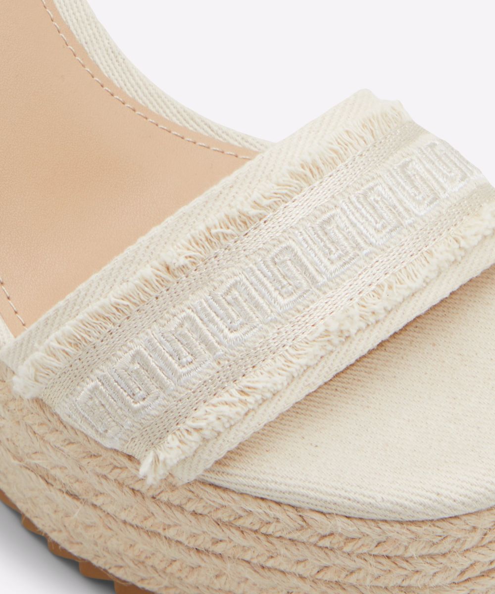 Sandalias de cuña de mujer con punta cuadrada - Aldo - Crudo Crudo-7