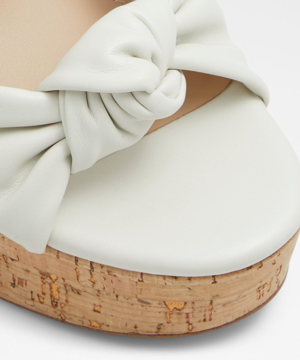 Sandalias de tacón de mujer con punta redonda - Aldo - Blanco Blanco-6