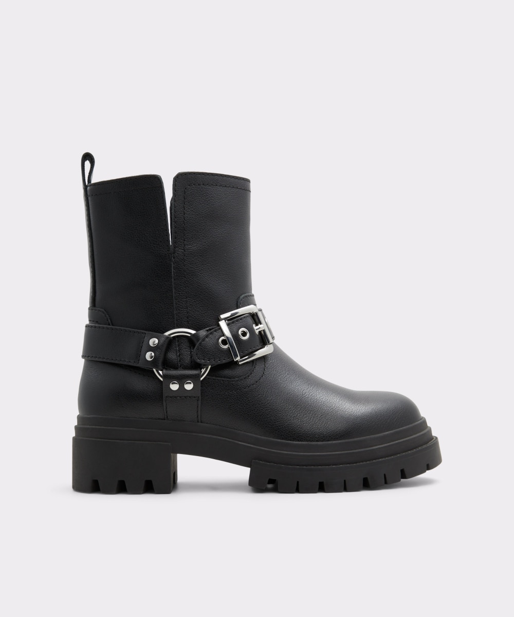Botines básicos de mujer con punta redonda - Aldo - Negro Negro-1