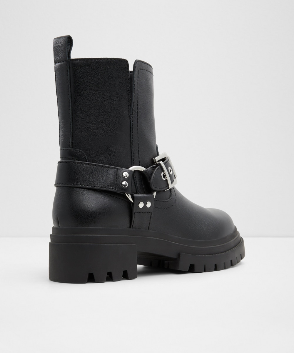 Botines básicos de mujer con punta redonda - Aldo - Negro Negro-3