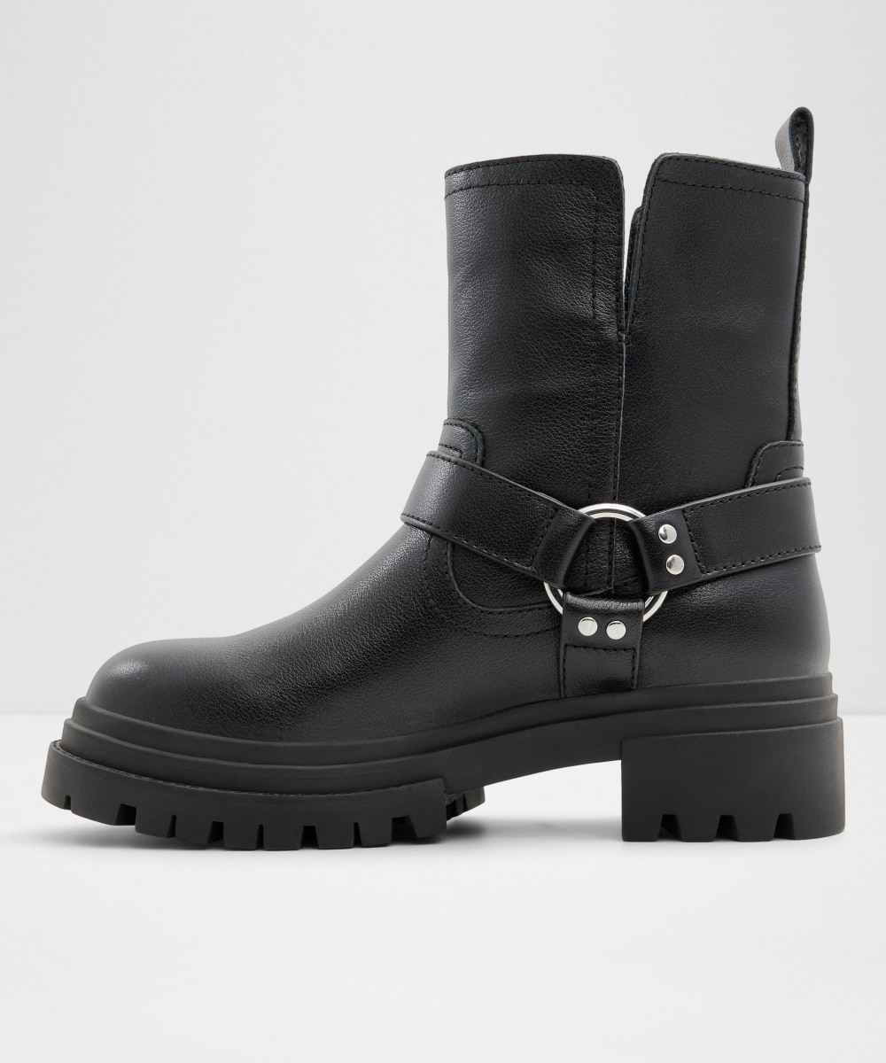 Botines básicos de mujer con punta redonda - Aldo - Negro Negro-2