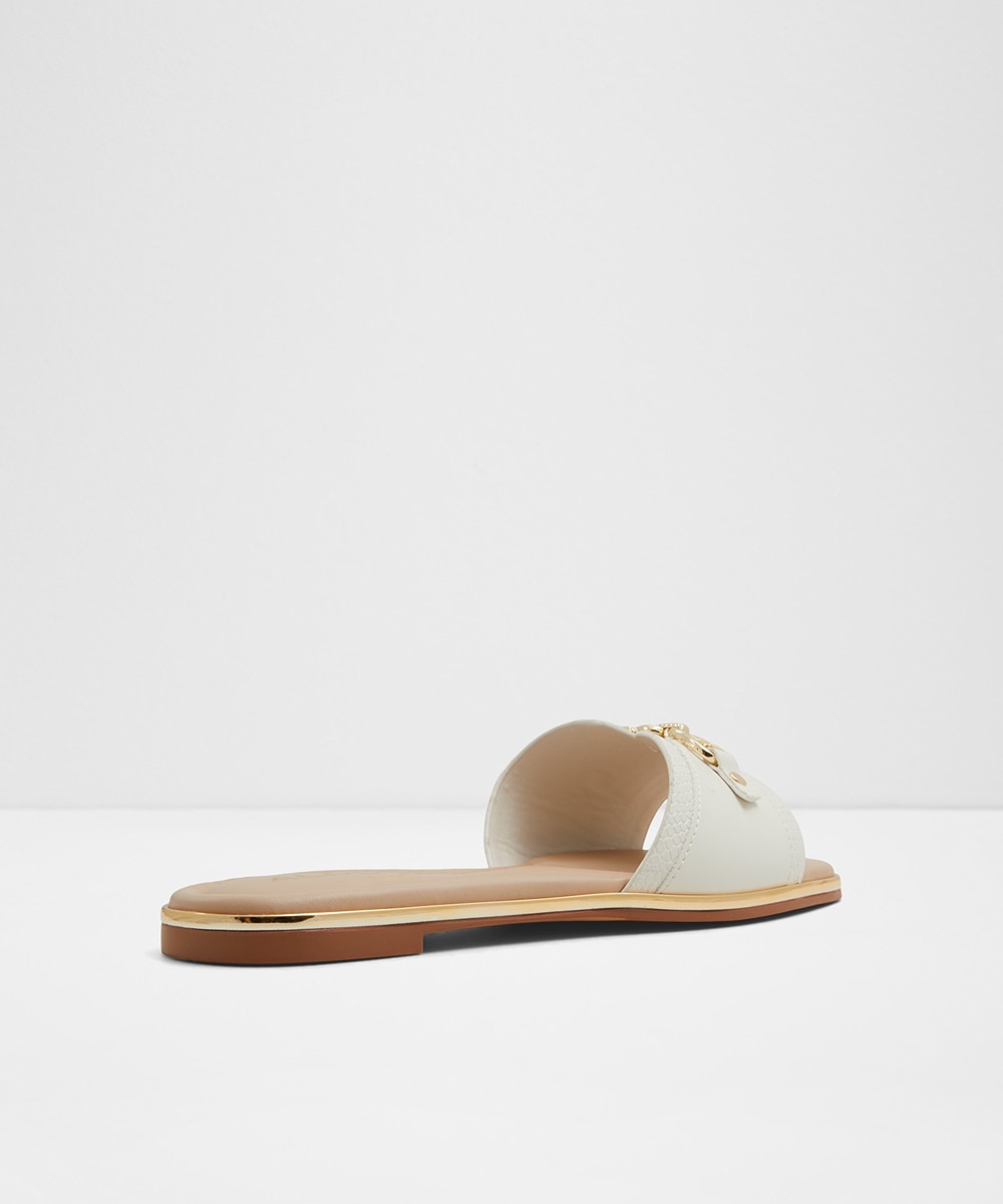 Sandalias planas de mujer con punta - Aldo - Blanco Blanco-2