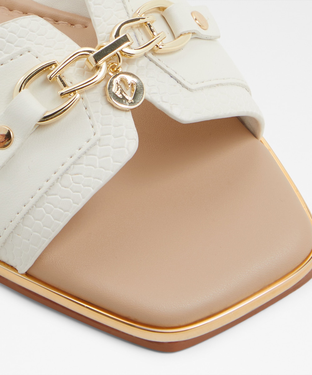 Sandalias planas de mujer con punta - Aldo - Blanco Blanco-6