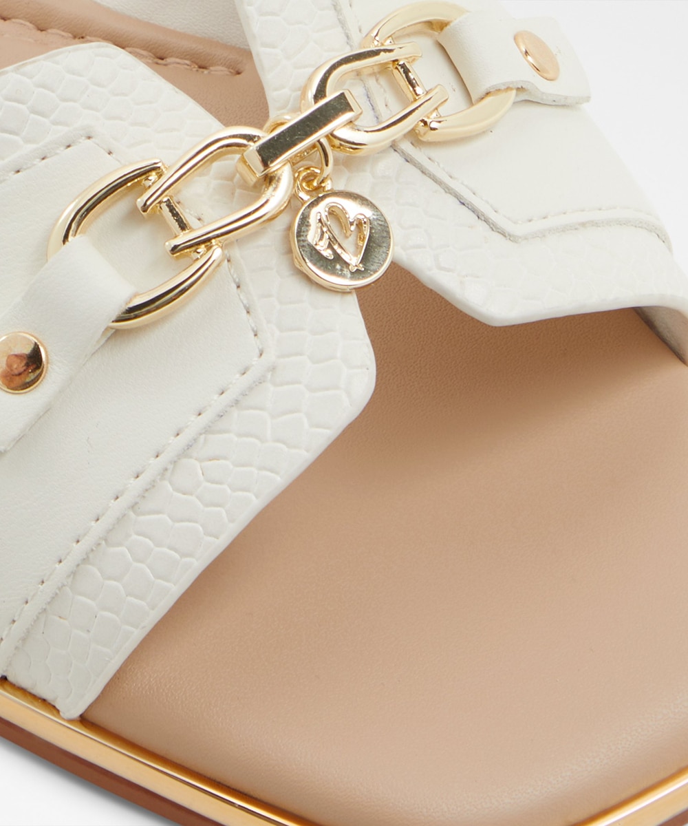 Sandalias planas de mujer con punta - Aldo - Blanco Blanco-7