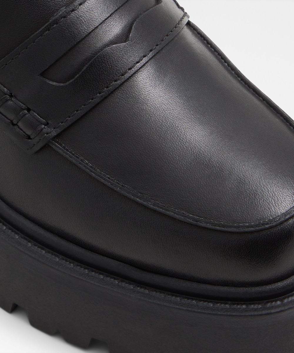 Mocasines planos de mujer con punta redonda - Aldo - Negro Negro-7