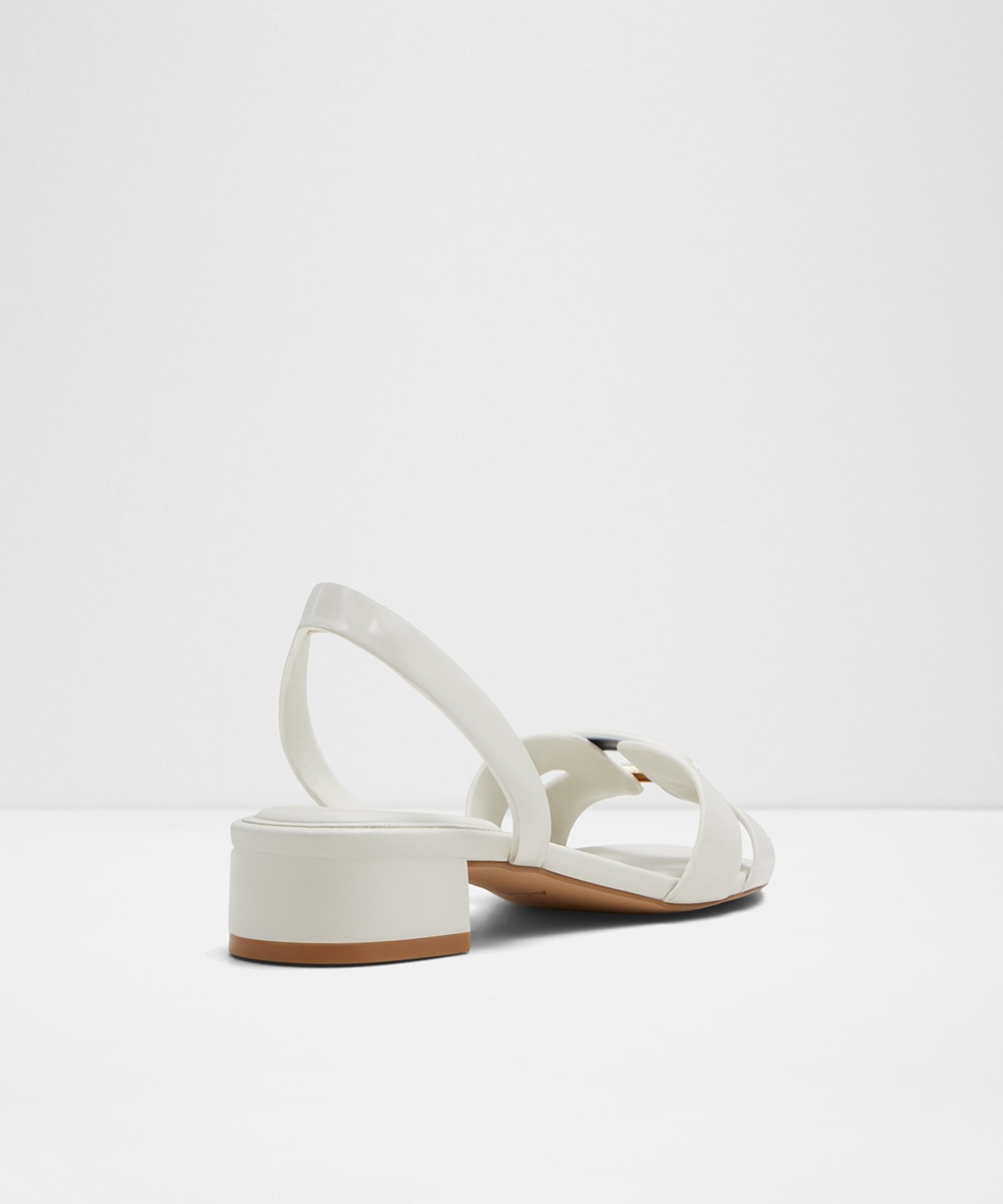 Sandalias planas de mujer con punta cuadrada - Aldo - Blanco Blanco-2