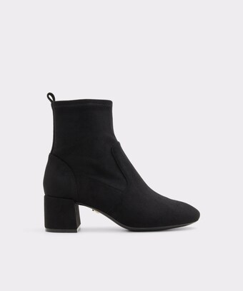 BERNA – Botines Con Tacón Ancho NEGRO