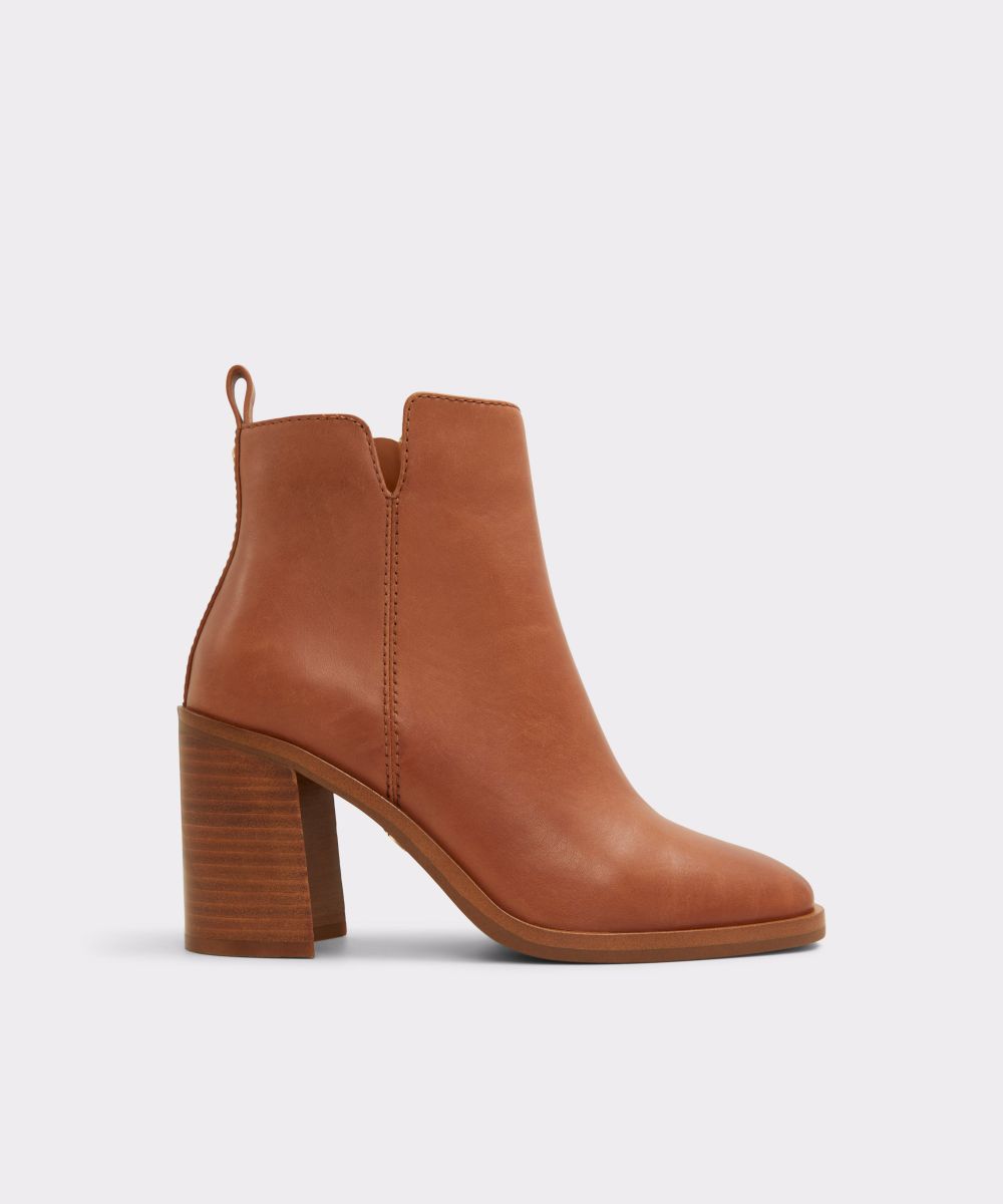 Botines básicos de mujer con punta cuadrada - Aldo - Camel Camel-1