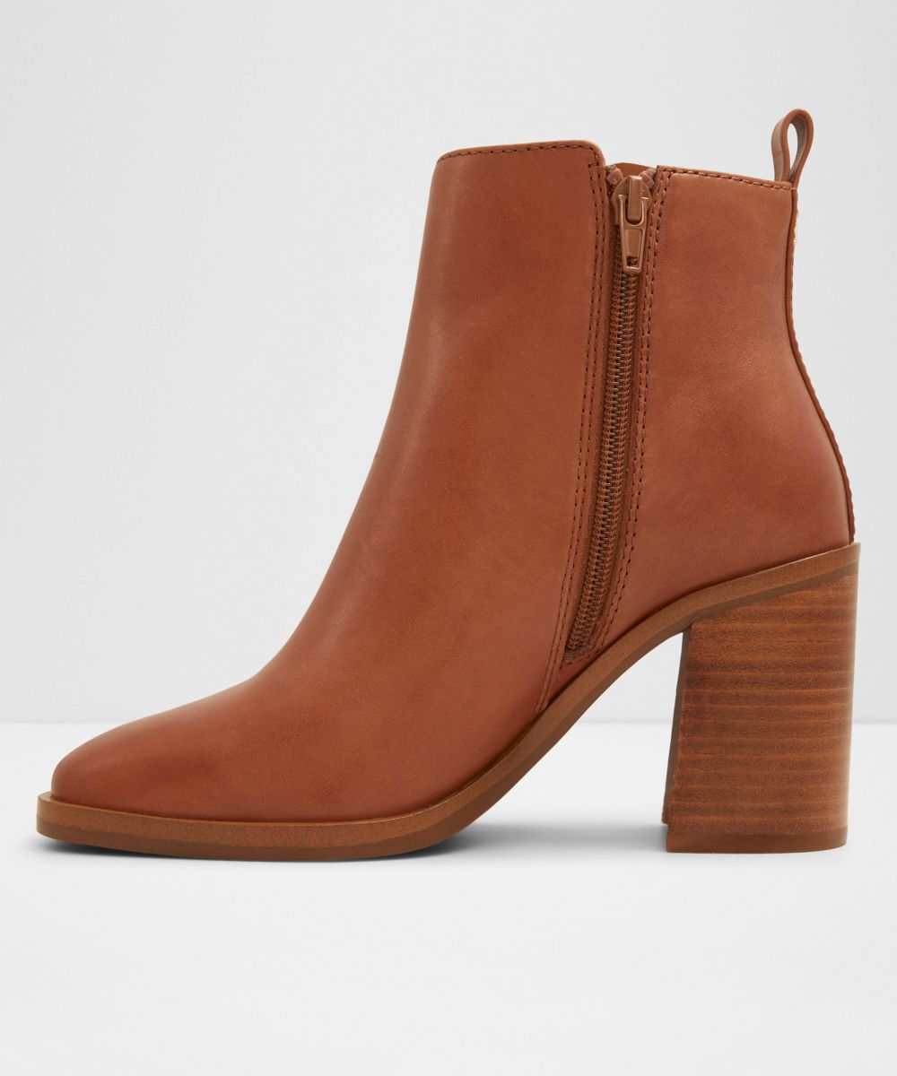 Botines básicos de mujer con punta cuadrada - Aldo - Camel Camel-3