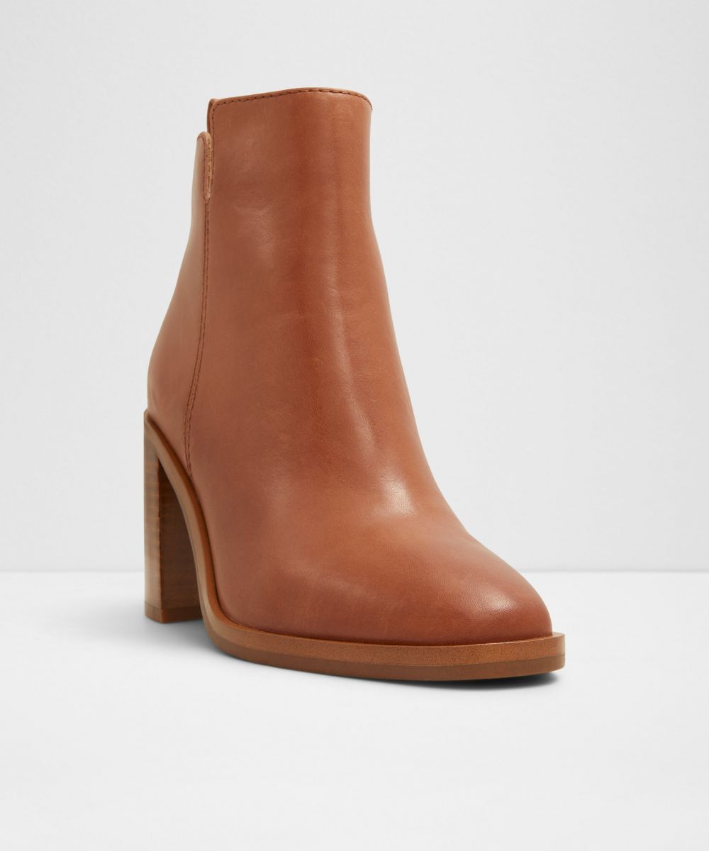Botines básicos de mujer con punta cuadrada - Aldo - Camel Camel-2