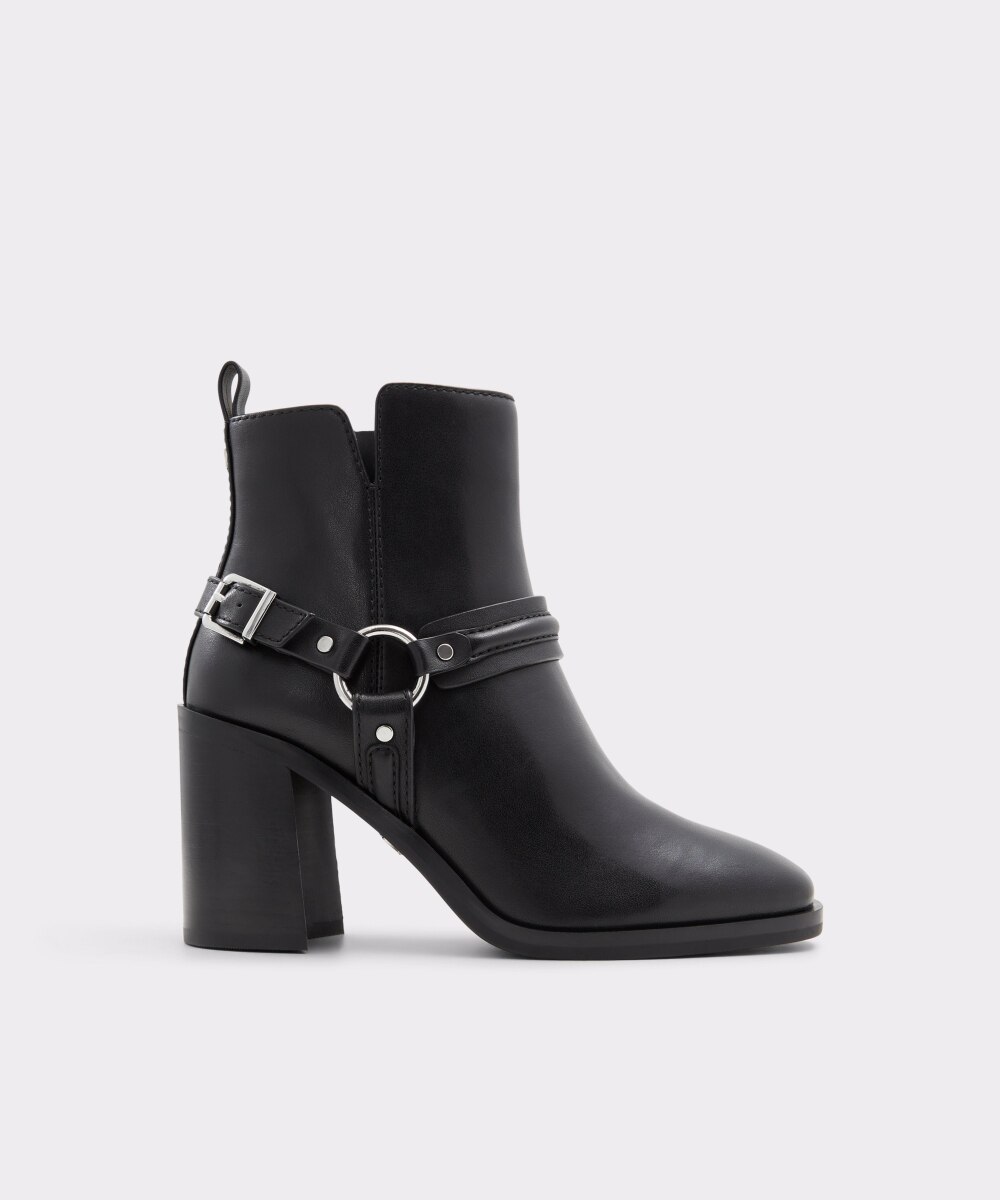 Botines básicos de mujer con punta redonda - Aldo - Negro Negro-1