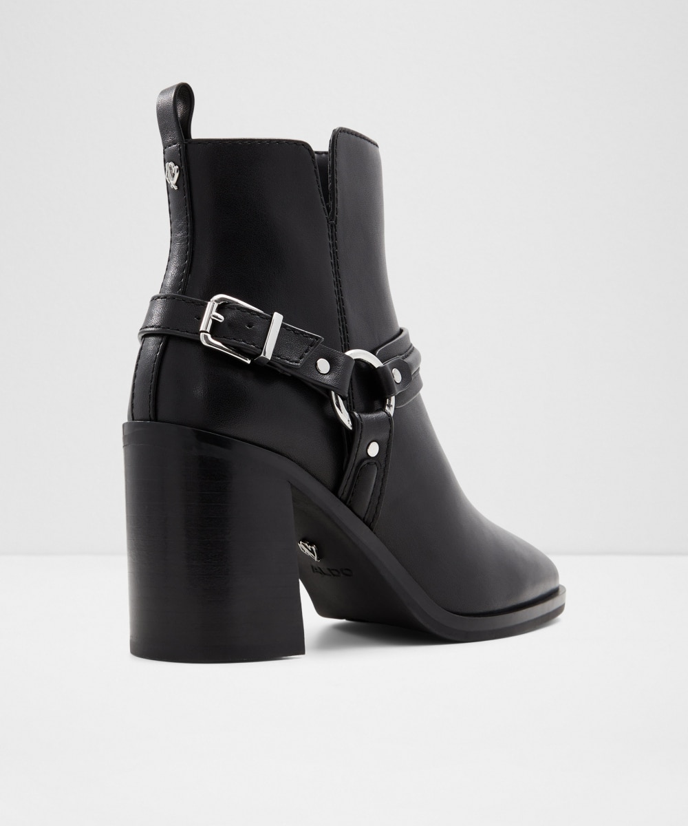 Botines básicos de mujer con punta redonda - Aldo - Negro Negro-3