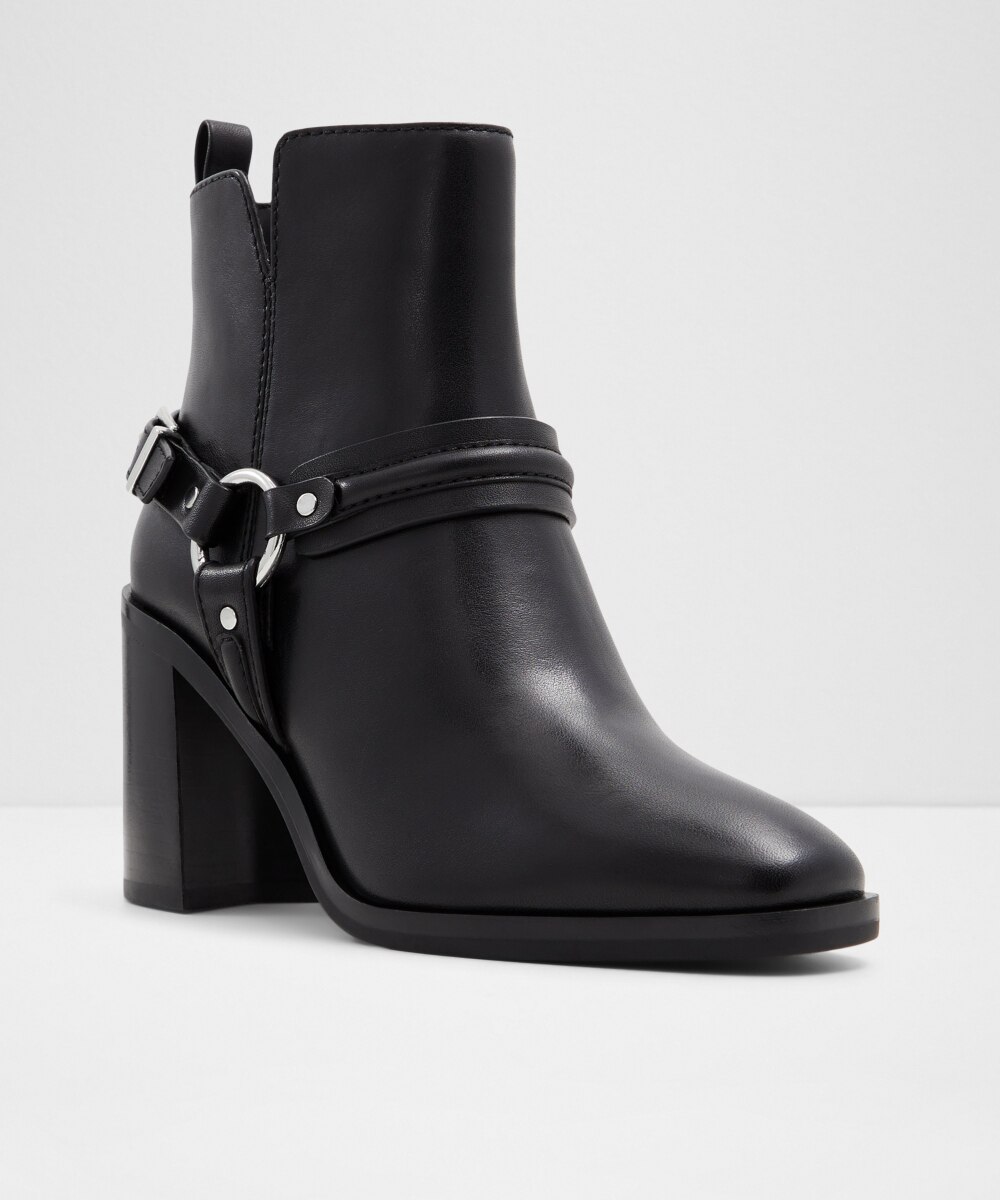 Botines básicos de mujer con punta redonda - Aldo - Negro Negro-4