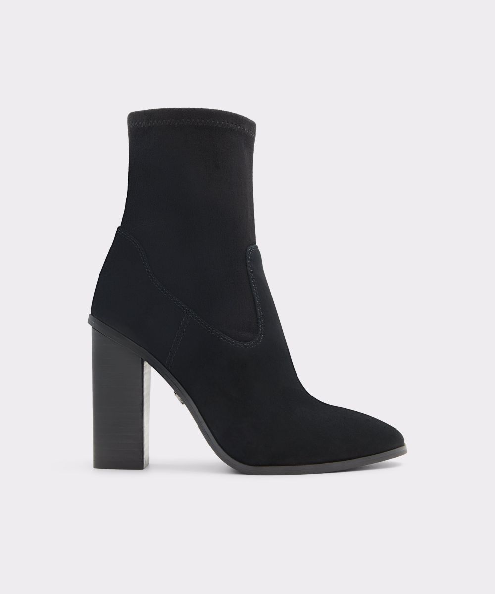 Botines básicos de mujer con punta redonda - Aldo - Negro Negro-1