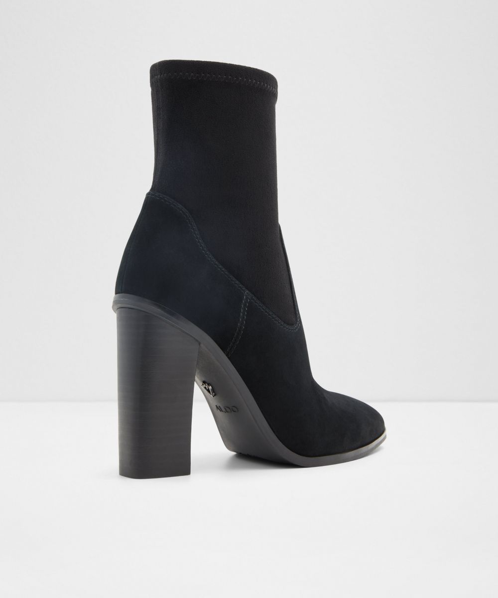 Botines básicos de mujer con punta redonda - Aldo - Negro Negro-3