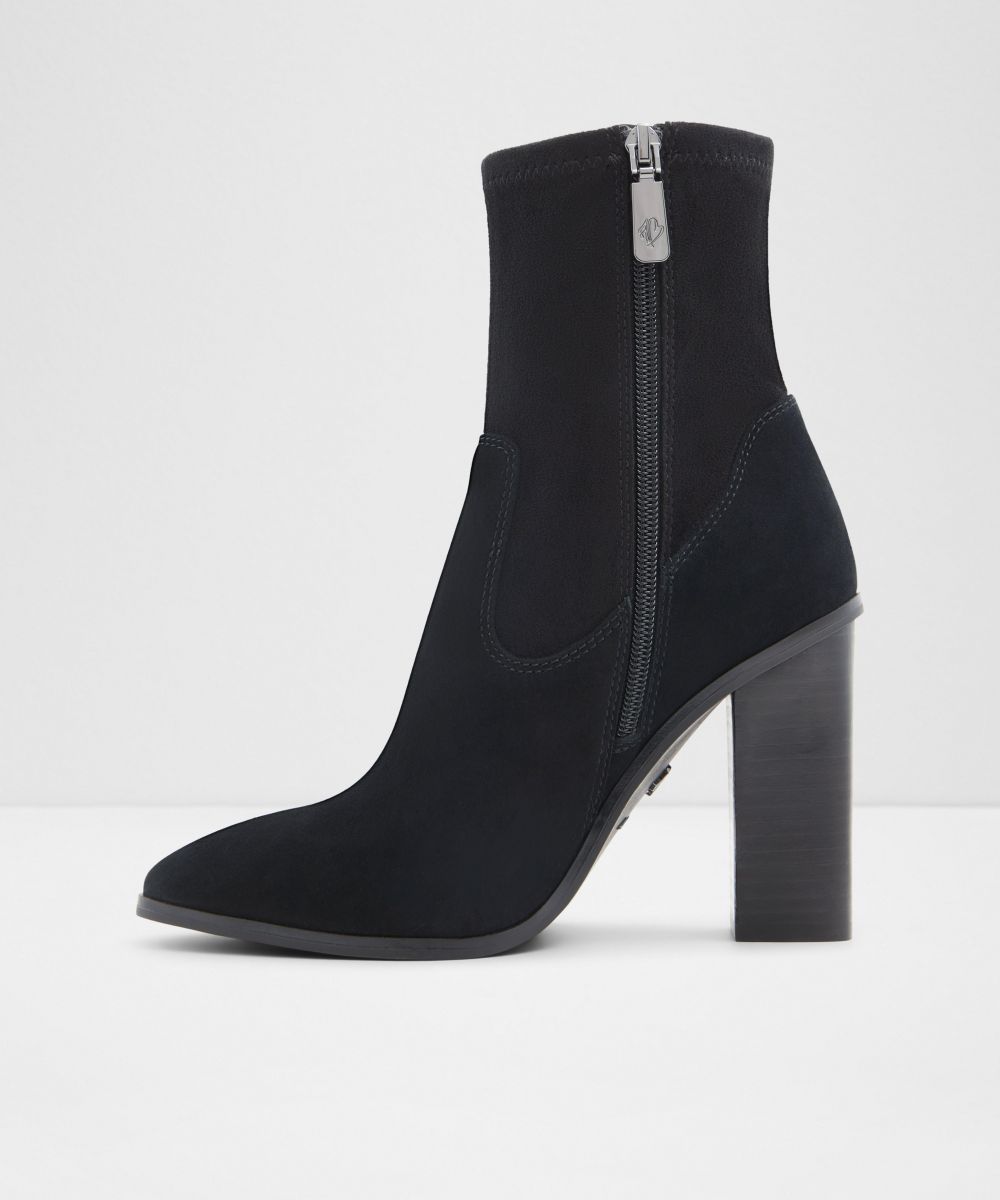 Botines básicos de mujer con punta redonda - Aldo - Negro Negro-2