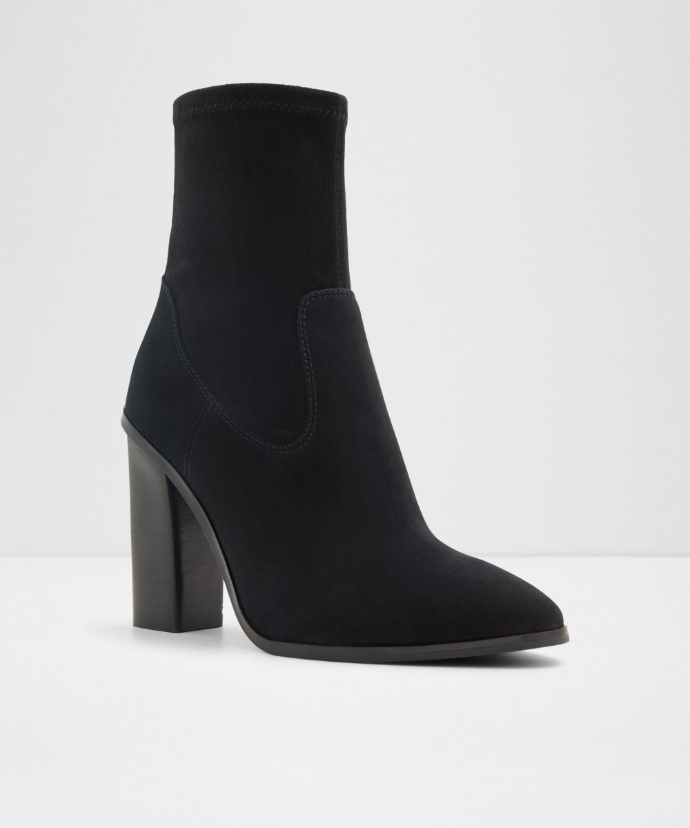 Botines básicos de mujer con punta redonda - Aldo - Negro Negro-4