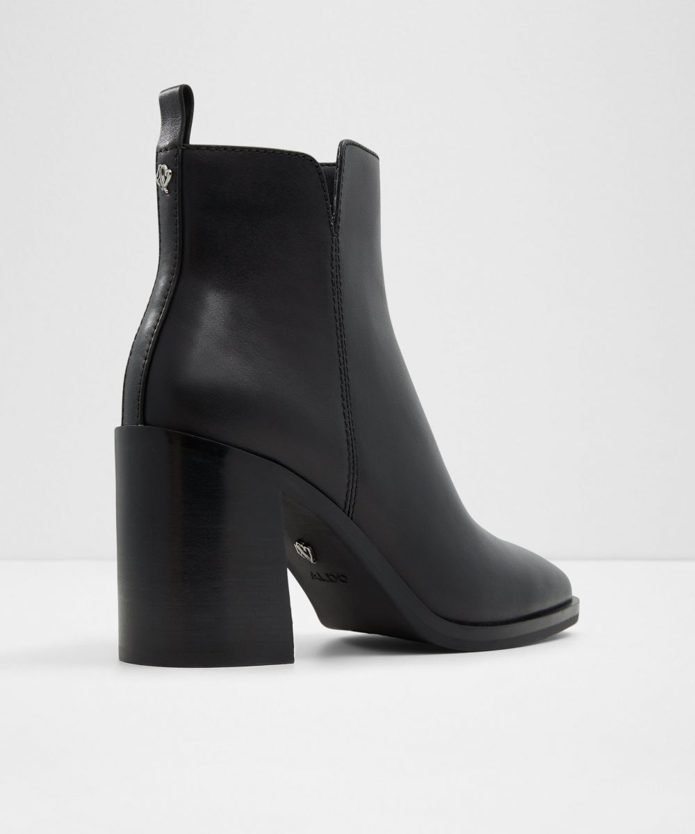 Botines básicos de mujer con punta cuadrada - Aldo - Negro Negro-3