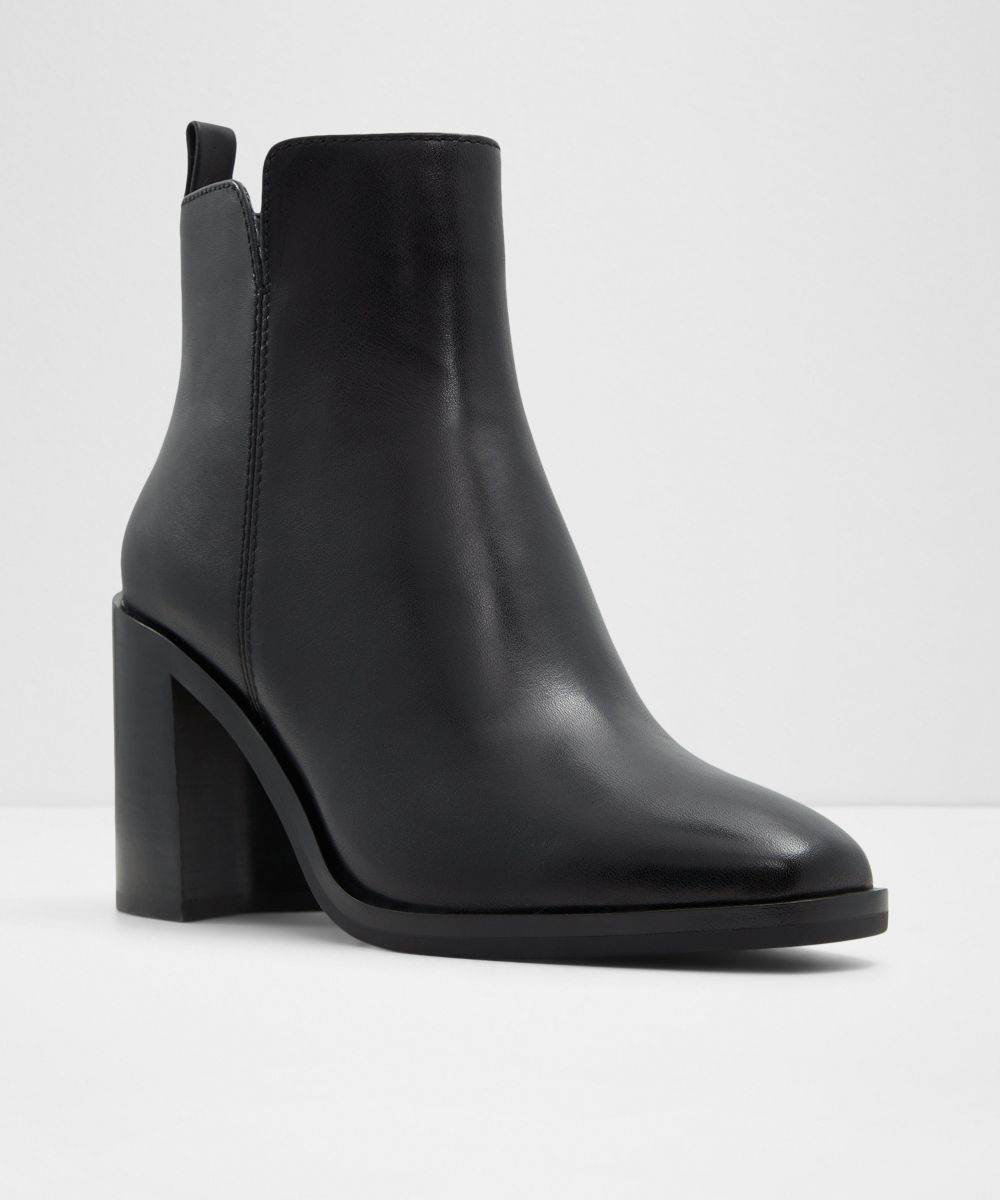 Botines básicos de mujer con punta cuadrada - Aldo - Negro Negro-4