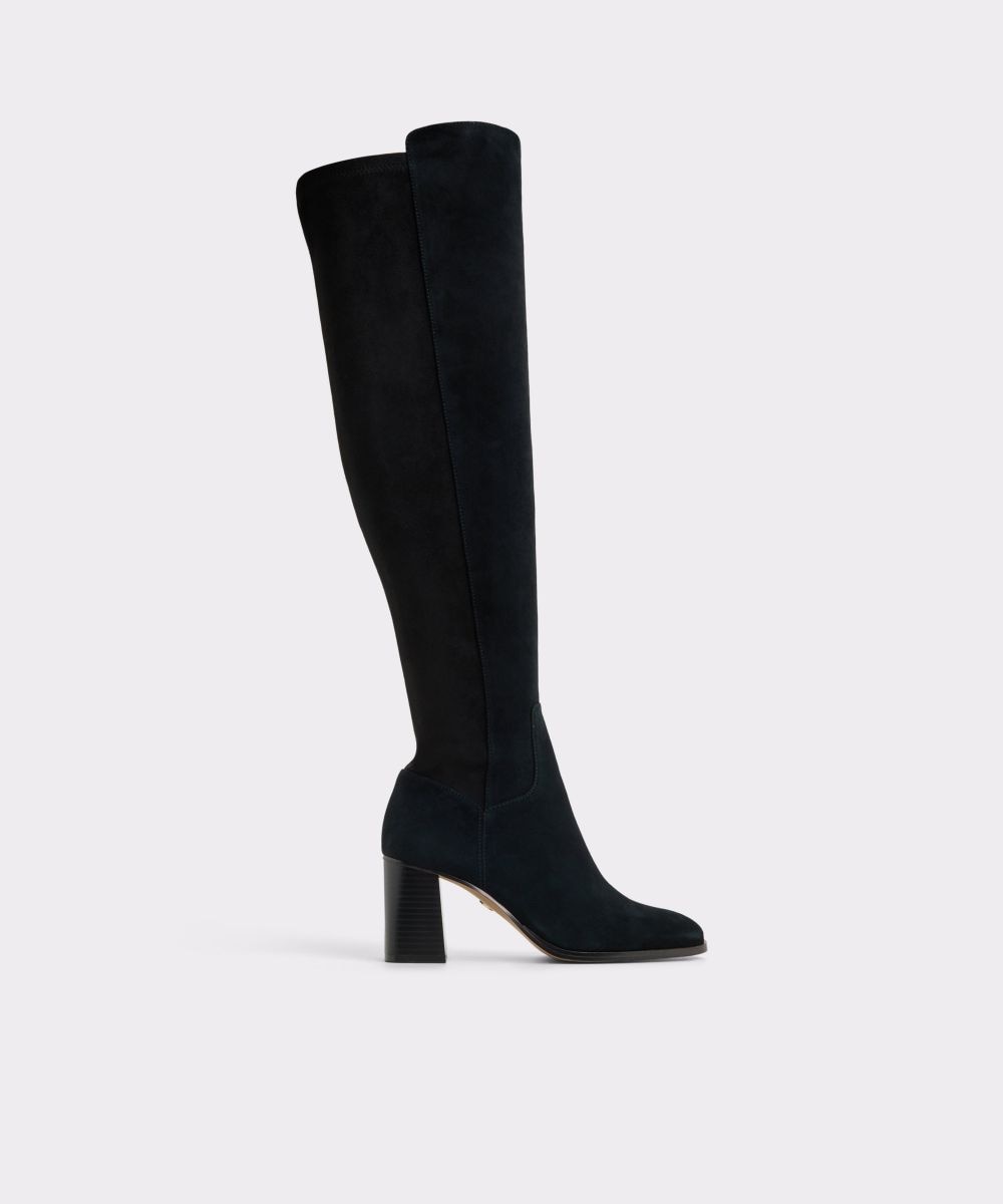 Botas básicas de mujer con punta cuadrada - Aldo - Negro Negro-1