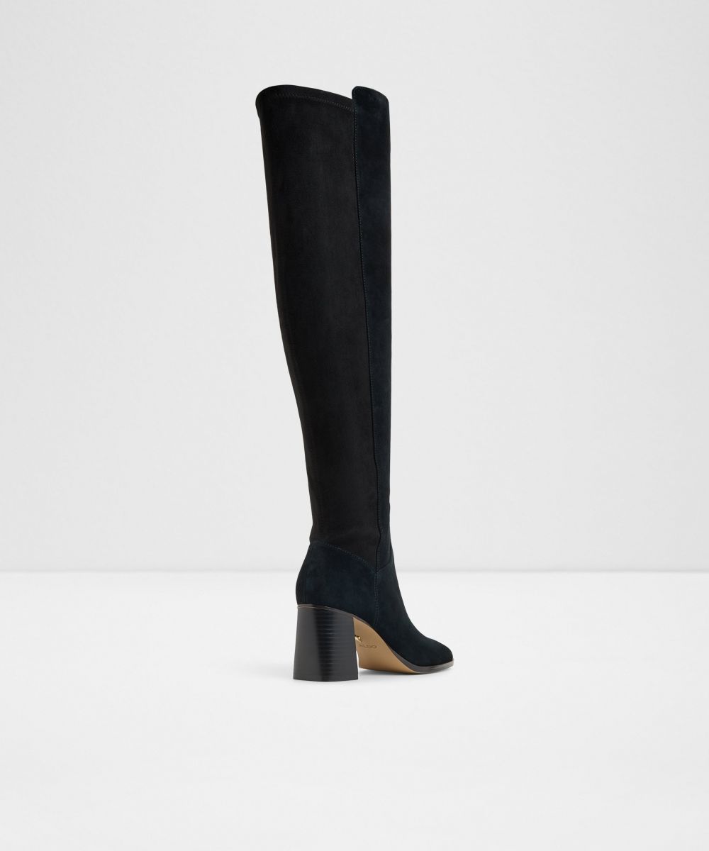 Botas básicas de mujer con punta cuadrada - Aldo - Negro Negro-2