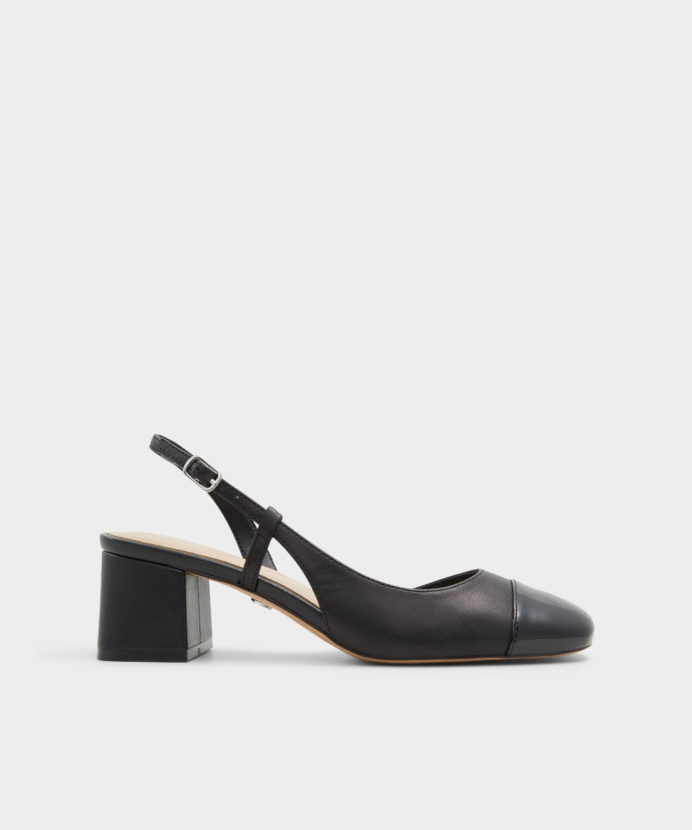 Zapatos de salón de mujer con punta redonda - Aldo - Negro Negro-1