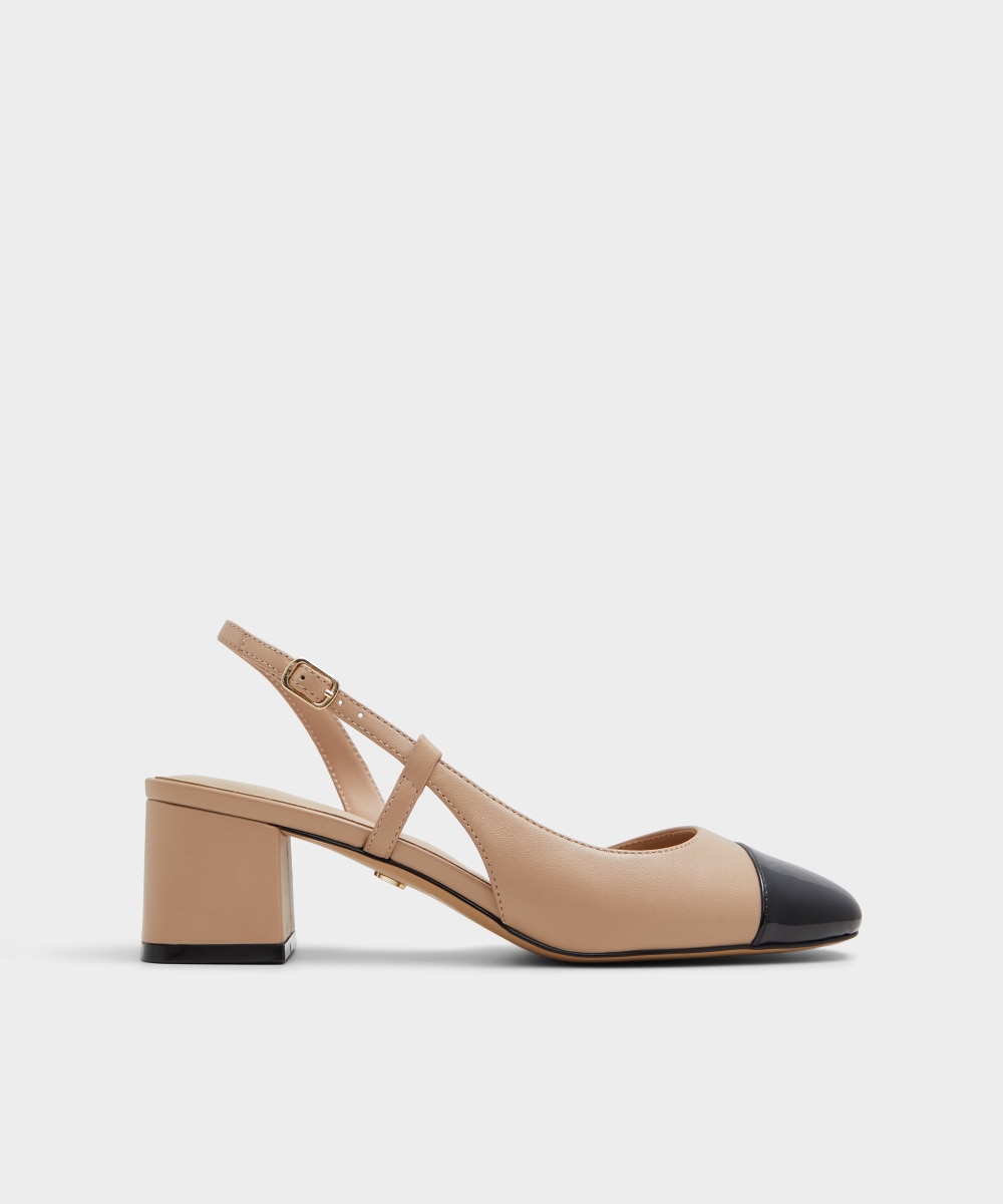 Zapatos de salón de mujer con punta redonda - Aldo - Beige Beige-1