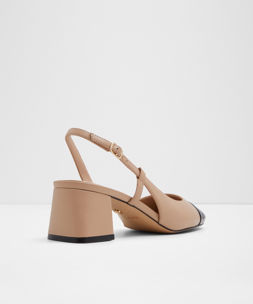 Zapatos de salón de mujer con punta redonda - Aldo - Beige Beige-3