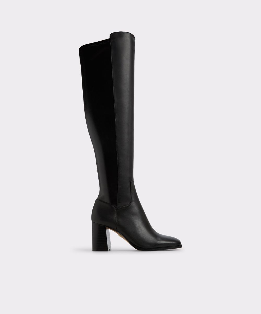 Botas de mujer con punta cuadrada - Aldo - Negro Negro-1